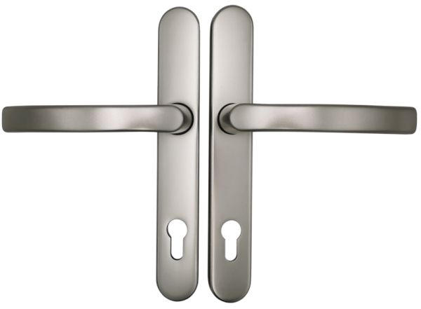 KRONOS 2000 apsauginės plokštelės rinkinys rankena/ rankena, 8/92 mm, aliuminis, nerūdijančio plieno atspalvis F9