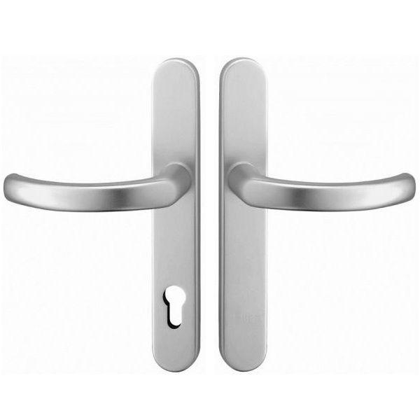 KRONOS 2000 Saugumo plokštelės rinkinys rankena/rankena, 92 mm PZ/BAC, anoduotas aliuminis F1