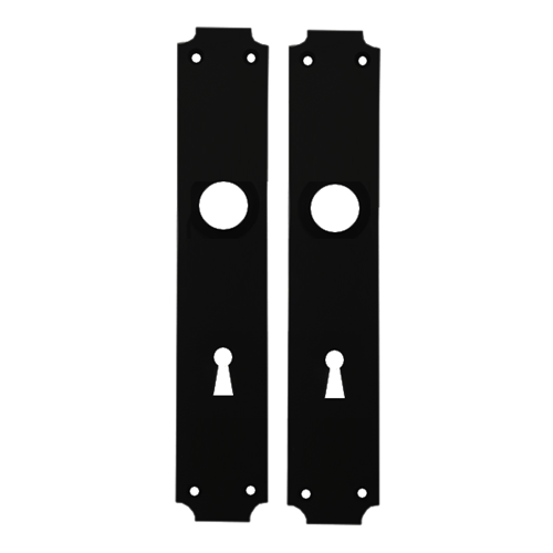 KURZEME Galinės plokštelės BB 72mm, pora, 240x48x2mm, matinė juoda