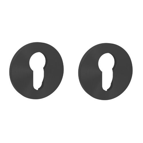 LINEA COLORS pair of roses PZ, aluminium black RAL9005