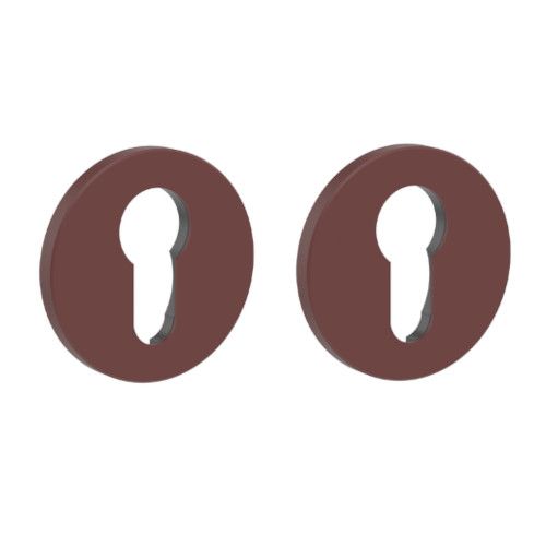 LINEA COLORS pair of roses PZ, aluminium aged red