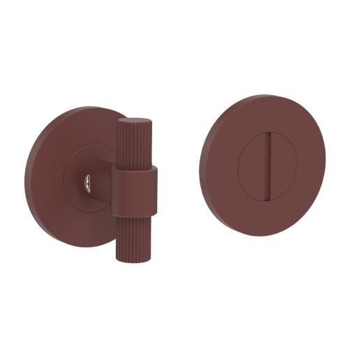 LINEA COLORS WC roses with button, spindle 6/8mm, without indicator, aluminium aged red