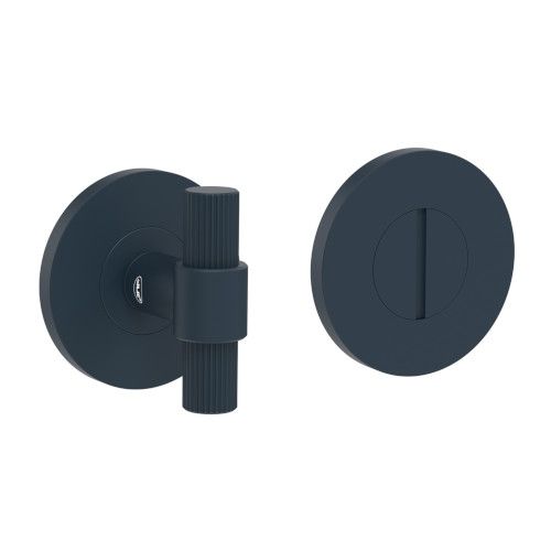 LINEA COLORS WC roses with button, spindle 6/8mm, without indicator, aluminium boreal blue