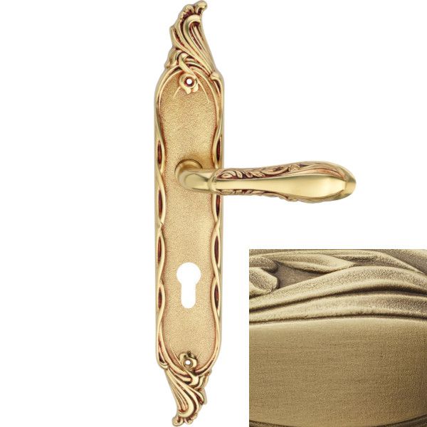 LIBERTY handle backplate set.PZ/72mm, patine matt