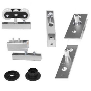 LITE FOLD 100 CENTRAL A folding door set for 2 panels without track and hinges