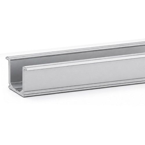 LITE FOLD floor track 18x14mm, 6000 mm, aluminium anodised