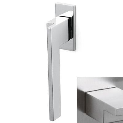 Window handle LIVING K222B, chrome-plated, satin (CO)