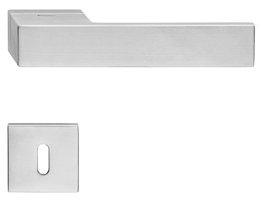 LOFT ZINCRAL handle/rose 024 set BB, chrome-plated matt brass