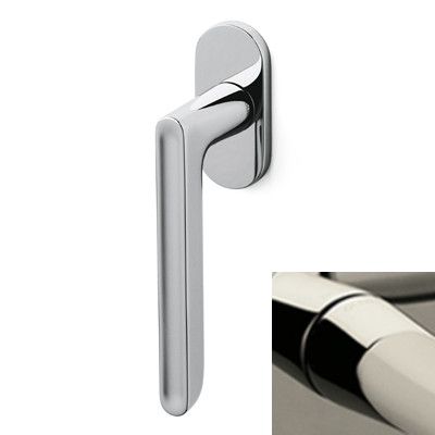 Window handle LUCY K231B, nickel-plated polished PVD (NL)