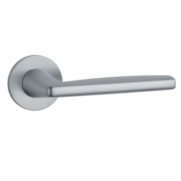LUNA handle/rose set BAC, round roses, 7mm, chrome-plated satin
