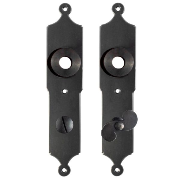 Plokštelių rinkinys su WC burbulu 0021, juodas kaltinis geležis, rankų darbo