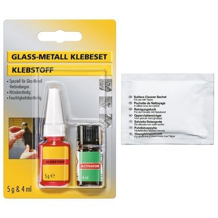 Adhesive kit KCM for fixing strike plate C50/G to glass