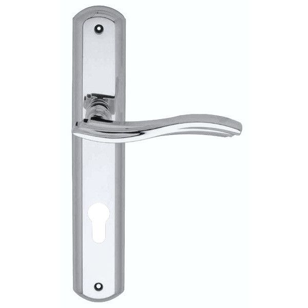 MARINA handle set with backplate PZ/72mm, polished chrome