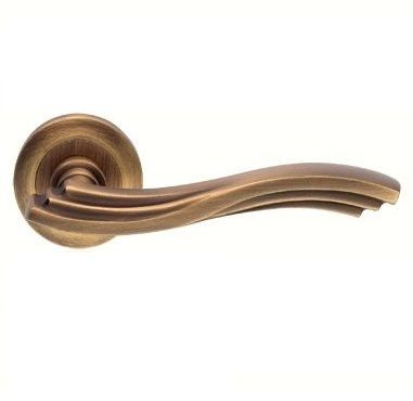 MARINA handle set with roses 102 BAC, patine matt