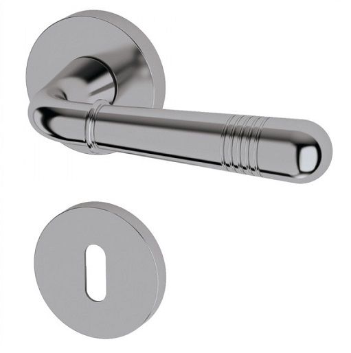 MAYBACH handle/rose set BB, brass chrome-plated polished