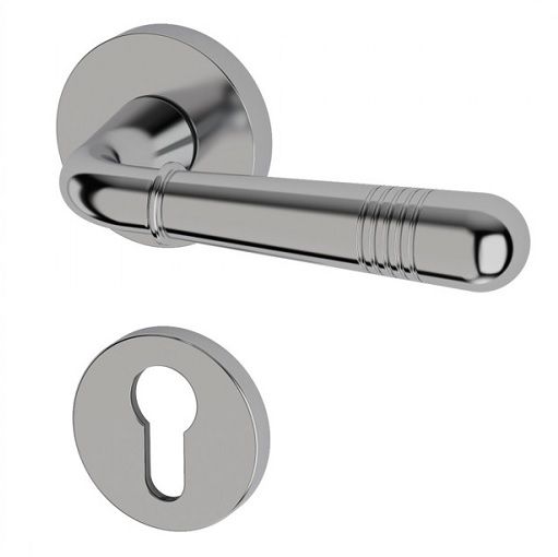 MAYBACH handle/rose set PZ, brass chrome-plated polished