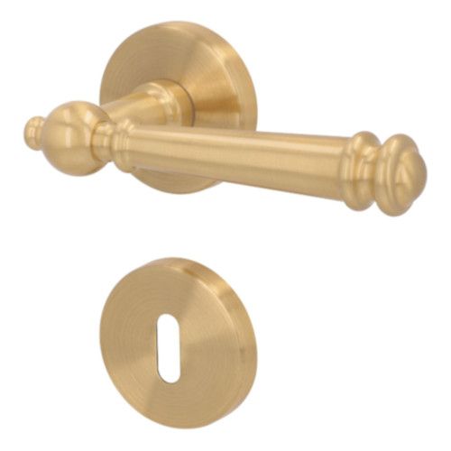 MOUNT EVEREST II-R rankenos rinkinys su rozetėmis BB grt., šlifuotas žalvaris