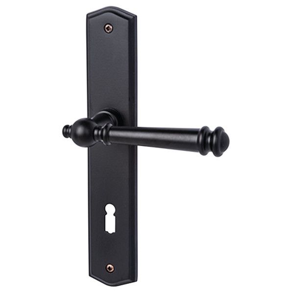 Mount Everest-LS durų rankena su BB plokštele, matinės juodos spalvos