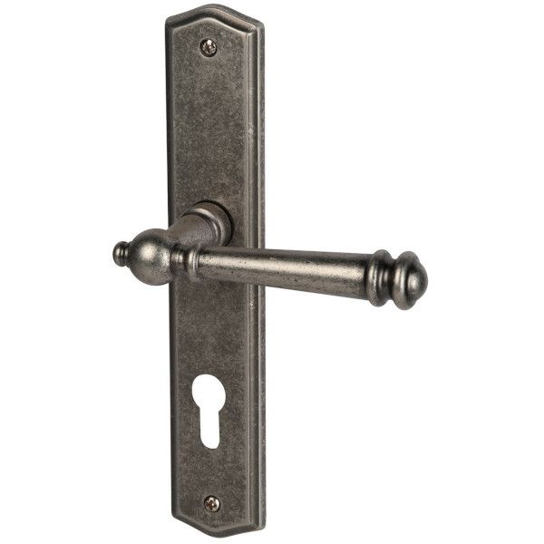 Mount Everest-LS durų rankena su PZ/72 plokštele, antikinės geležies atspalvio