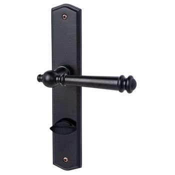 Mount Everest-LS durų rankena su WC/78 plokštele, matinės juodos spalvos