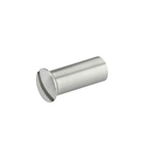 Slotted flat head barrel 0552 M4x22, nickel-plated