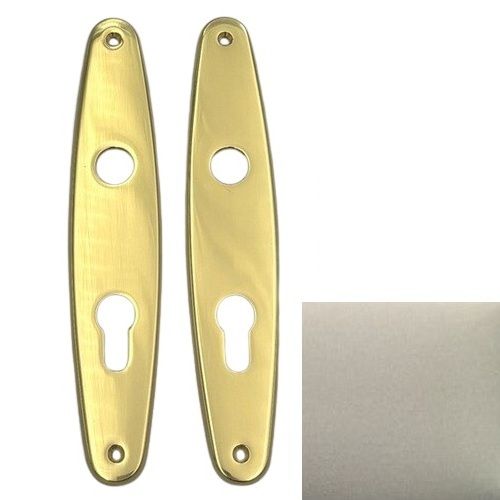 8027 Door backplate PZ/72 mm, matt nickel