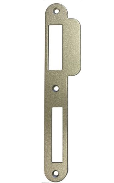 KFV 8 strike plate, rounded, titan, LEFT