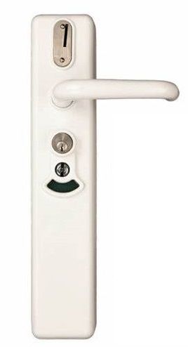 WC monetinė spyna, 33, lygioms durims, su žetonais 0,20 EUR