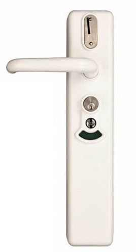 WC monetinė spyna, 34, lygioms durims, su žetonais 0,20 EUR