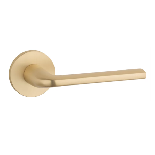 AT OLEANDRO handle/rose set BAC, round roses, 7 mm, gold finish satin