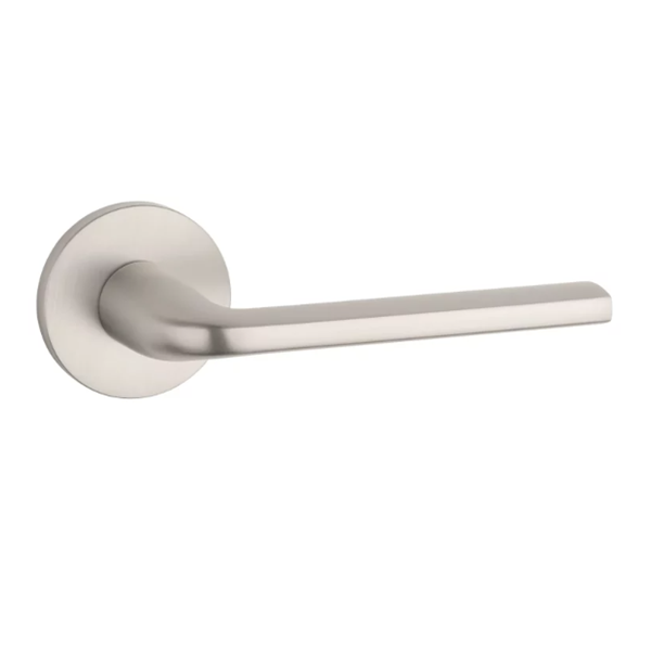 AT OLEANDRO BAC handle set with round roses, nickel-plated