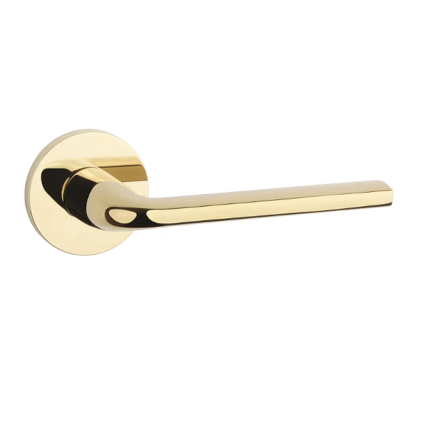 AT OLEANDRO BAC handle set with round roses, glossy gold