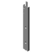 V7033-230/31R, rught strike plate extension 200mm, light galvanized
