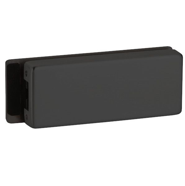 Smūgio dėžė stiklinių durų spynai  PALMA, matinės juodos spalvos