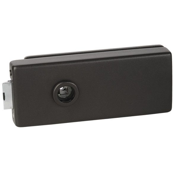 Stiklinių durų spyna PALMA BAC univ., juoda matinė