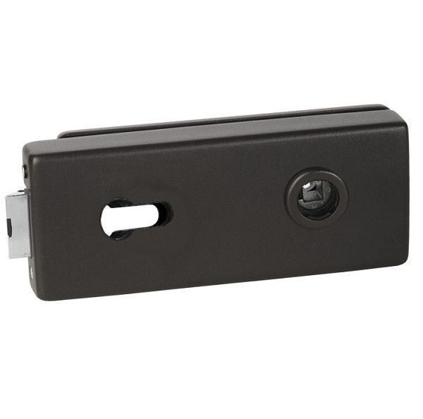 Stiklinių durų spyna PALMA PZ univ., juoda matinė