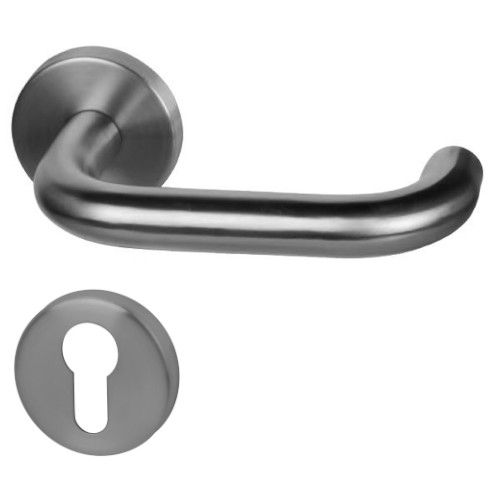 PAULA II-R, handle/rose set PZ, stainless steel with PVD ABACO