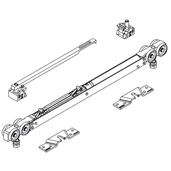 PERLAN Softstop double-sided for 784-1290mm leaf width