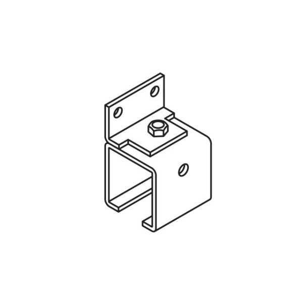 HAWA PORTA 600 wall suspension bracket, distance 500mm, steel zinc-plated