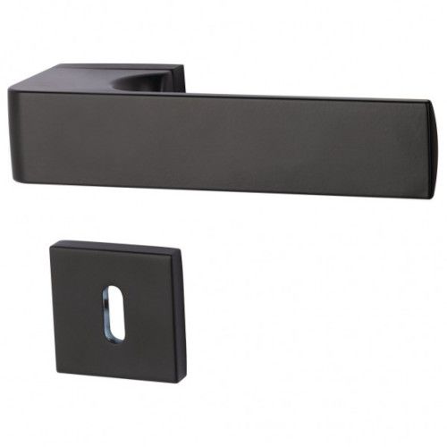 PRESTIGE Quad-R rankenos/ rozetės rinkinys BB, juodas matinis