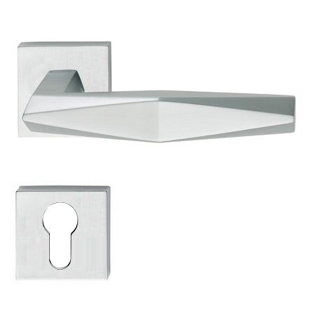 PRISMA handle/rose 019 set.PZ, satin chrome