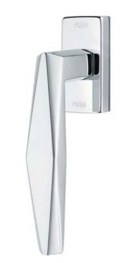 PRISMA window handle with block, chromed brass