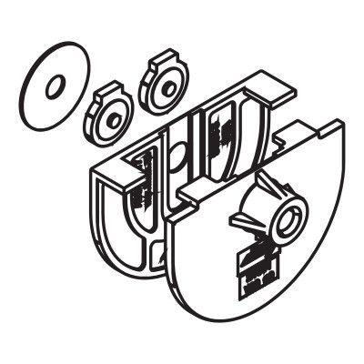 PUROLINO PLUS 80 template for fully tempered laminated glass, 2x6 mm