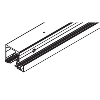PUROLINO PLUS 80 top track set for integrated ceiling mounting, 2500 mm, stainless steel look
