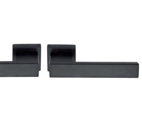 Q-ARTE rankenų rinkinys su rozetėmis BAC, metalas juodai lakuotas