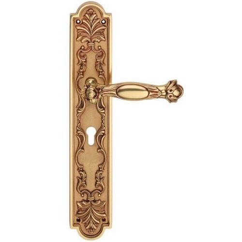 QUEEN 1405 handle/backplate set.PZ/72mm, french gold