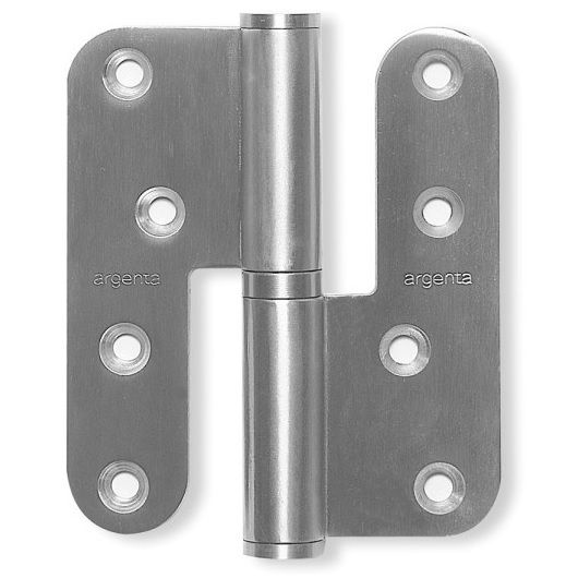 RD25 hinge 100x86 with teflon bearing, st.steel, left - PACK of 120 pc.