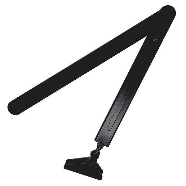 Durų pritraukėjo alkūnė L190, juodas RAL9005