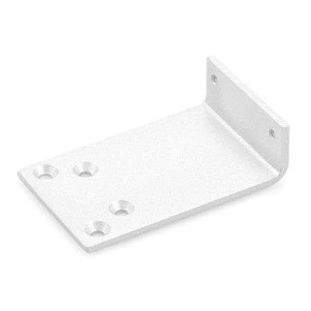 Durų pritraukėjo alkūnės tvirtinimo laikiklis TS 2000/4000, baltas RAL9016