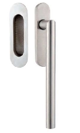 Handle SI-Line HS300 PZ non-locking + outside flush pull, stainless steel
